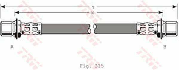 TRW PHA180 Brake Hose