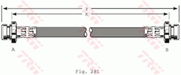TRW PHA259 Brake Hose