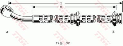 Brake Hose TRW PHD160