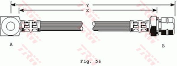 TRW PHD244 Brake Hose