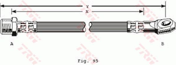 TRW PHD304 Brake Hose