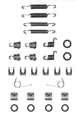 TRW SFK44 Accessory Kit, brake shoes