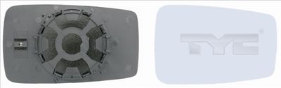 Mirror Glass, exterior mirror TYC 302-0002-1