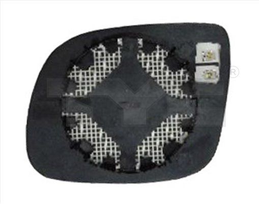 TYC 332-0015-1 Mirror Glass, exterior mirror