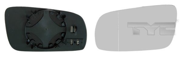 TYC 337-0038-1 Mirror Glass, exterior mirror