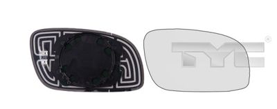 Mirror Glass, exterior mirror TYC 337-0166-1