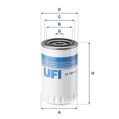 Oil Filter UFI 23.198.00