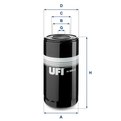 Oil Filter UFI 23.305.00