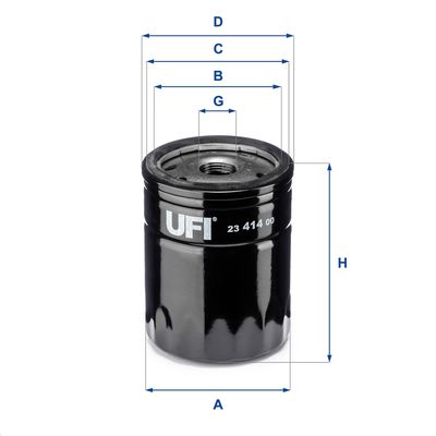 Oil Filter UFI 23.414.00