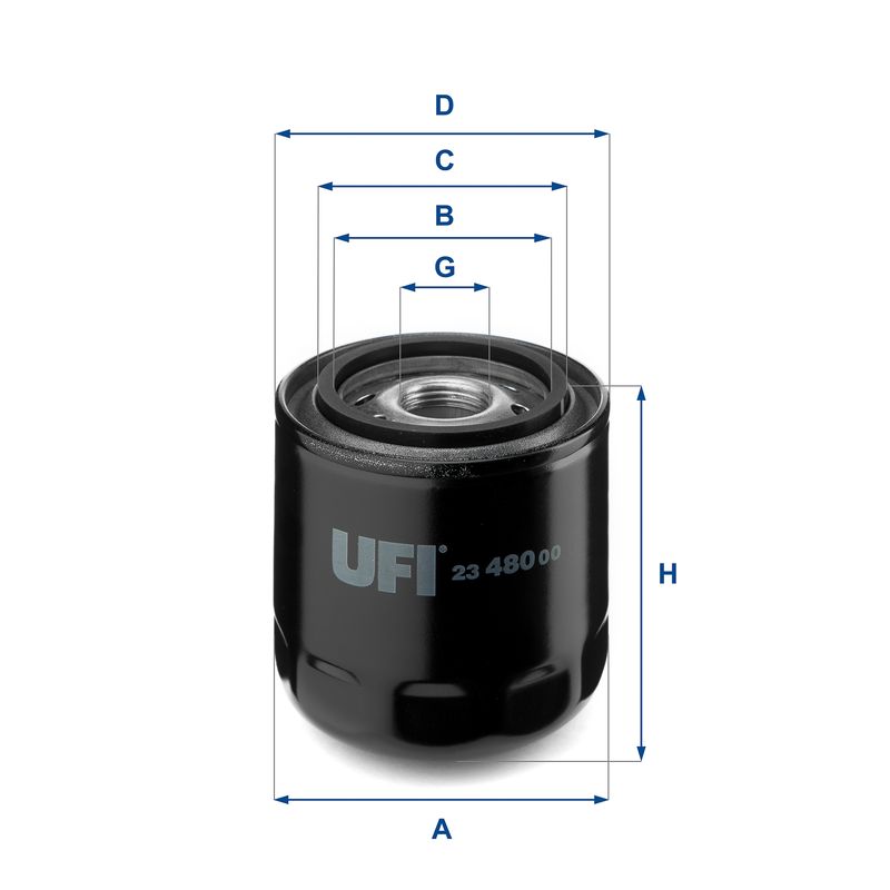 UFI 23.480.00 Oil Filter
