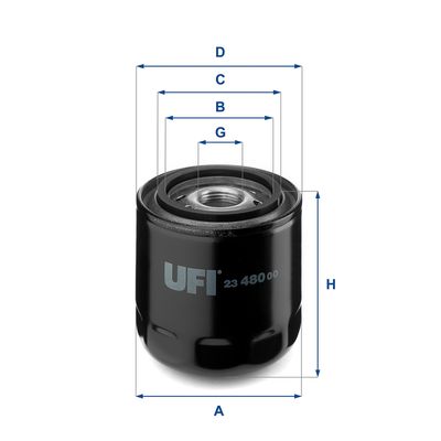 Oil Filter UFI 23.480.00