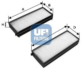 Filter, cabin air UFI 53.121.00