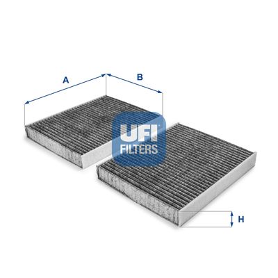 Filter, cabin air UFI 54.231.00