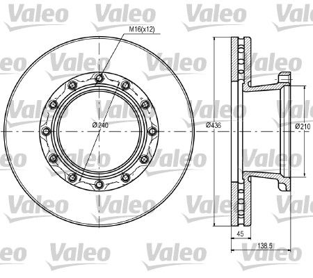 VALEO 187069 Brake Disc
