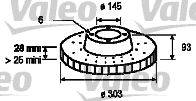 Brake Disc VALEO 187146