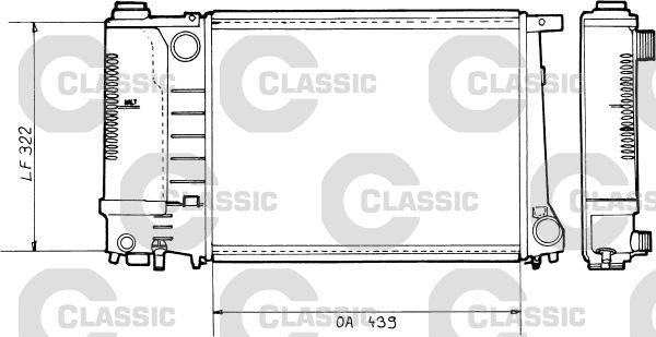 VALEO 230365 Radiator, engine cooling