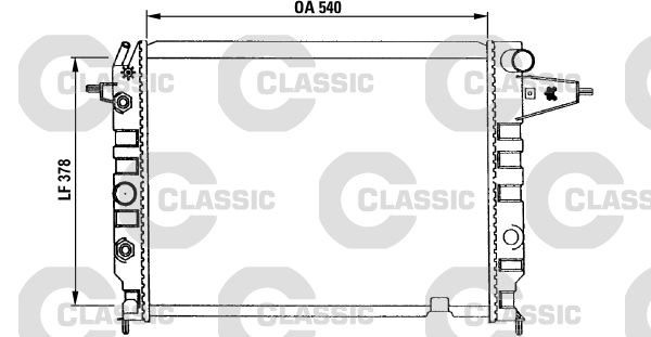 VALEO 230395 Radiator, engine cooling