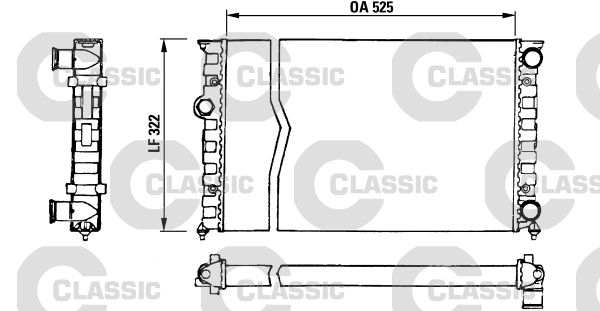 VALEO 230505 Radiator, engine cooling