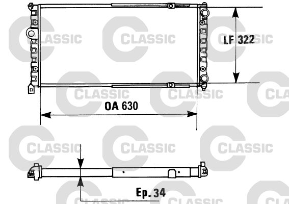 VALEO 230945 Radiator, engine cooling