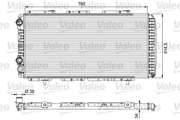 VALEO 230997 Radiator, engine cooling