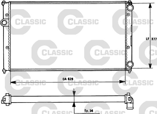 VALEO 231265 Radiator, engine cooling