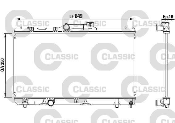 VALEO 231441 Radiator, engine cooling