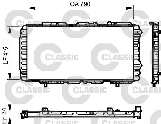 VALEO 231611 Radiator, engine cooling