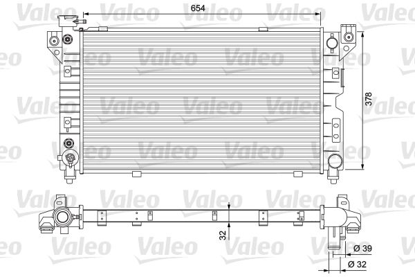 VALEO 231723 Radiator, engine cooling