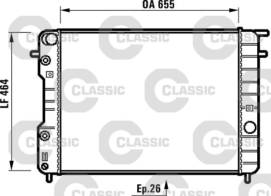 VALEO 231840 Radiator, engine cooling