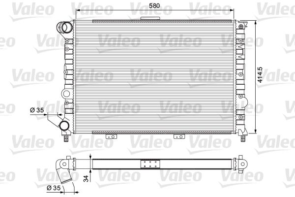 VALEO 232012 Radiator, engine cooling