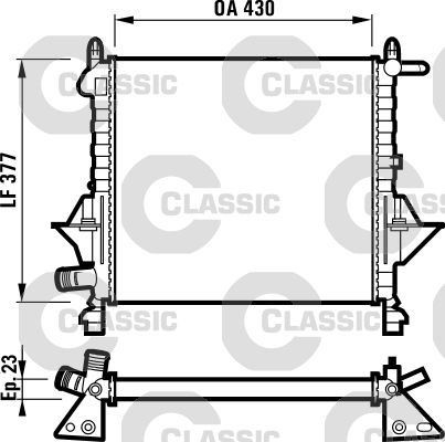 VALEO 232051 Radiator, engine cooling