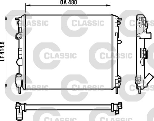 VALEO 232523 Radiator, engine cooling