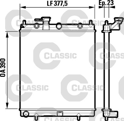 VALEO 232718 Radiator, engine cooling