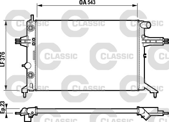VALEO 232724 Radiator, engine cooling