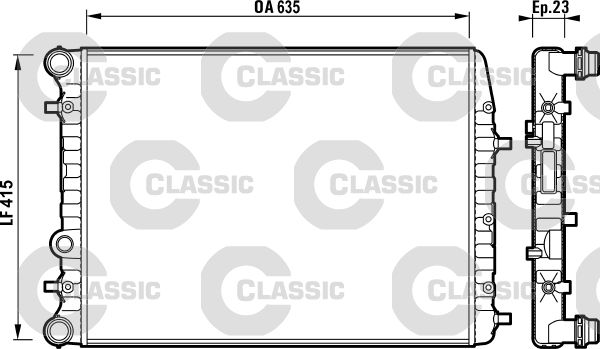 VALEO 232864 Radiator, engine cooling