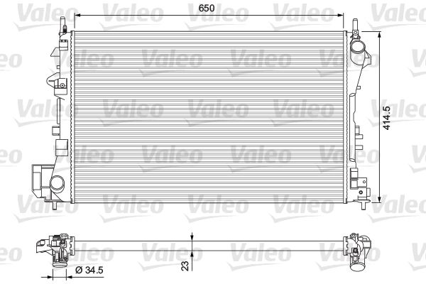VALEO 232879 Radiator, engine cooling