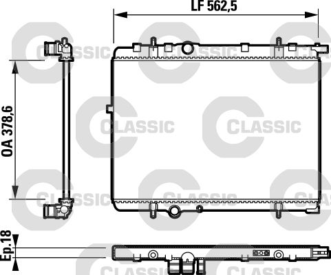 VALEO 232891 Radiator, engine cooling