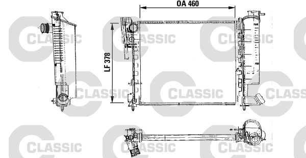 VALEO 316715 Radiator, engine cooling