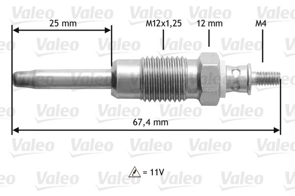 VALEO 345124 Glow Plug