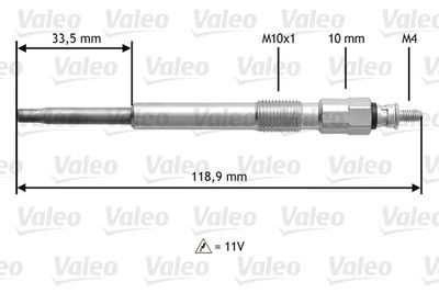 Glow Plug VALEO 345152