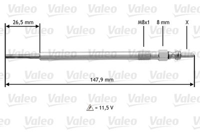 Glow Plug VALEO 345204