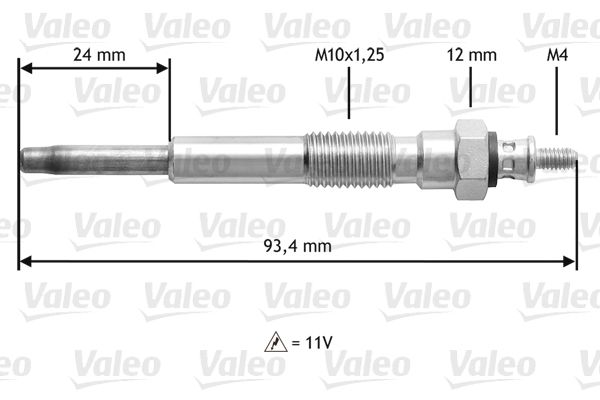 VALEO 345207 Glow Plug