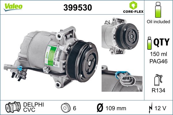 VALEO 399530 Compressor, air conditioning
