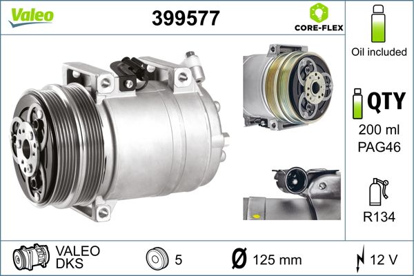 VALEO 399577 Compressor, air conditioning