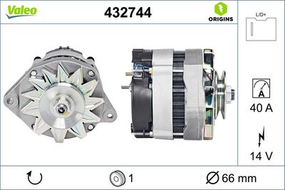 Alternator VALEO 432744