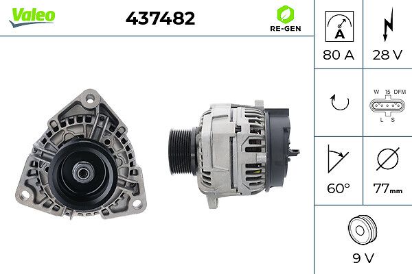 VALEO 437482 Alternator