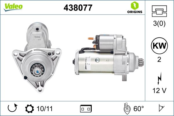 VALEO 438077 Starter