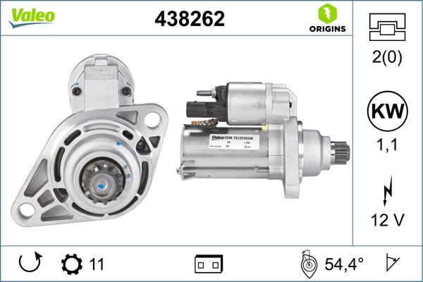 VALEO 438262 Starter