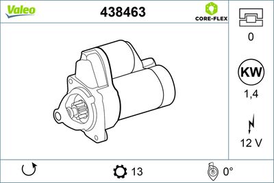 Starter VALEO 438463