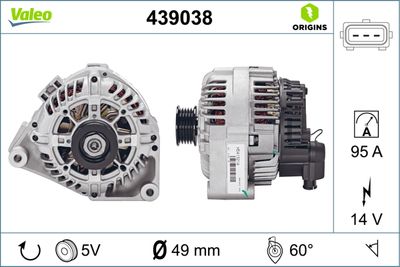 Alternator VALEO 439038